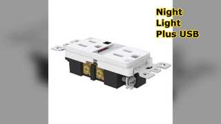 Wtyczka ciepłego białego światła nocnego 15A 125V