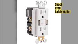 Bezpieczne gniazdko GFCI A Bezpieczeństwo USB